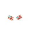 Pip Pop American Flag Stud Earring In Red