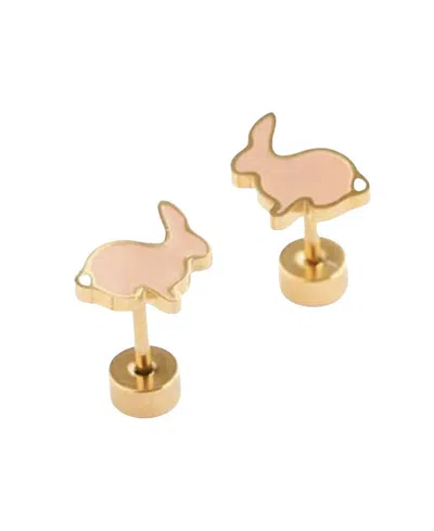 Pip Pop Kids' Girls' Bunny Earring In Gold