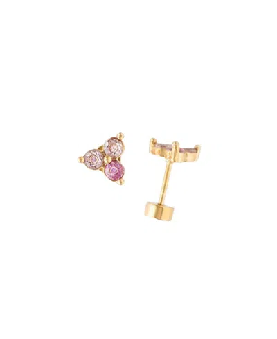Pip Pop Kids' Girls' Ombre Gem Earring In Red