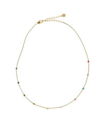 Pip Pop Kids' Girls' Rainbow Gem Necklace In Pink