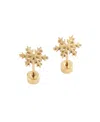Pip Pop Snowflake Stud Earrings In Gold