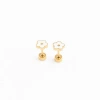 Pip Pop Kids'  Petite Flower Stud Earrings In White