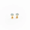 Pip Pop Petite Flower Stud Earrings In Gold