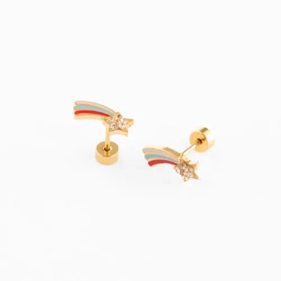 Pip Pop Kids'  Shooting Star Stud Earrings