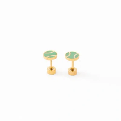 Pip Pop Kids'  Tennis Ball Stud Earrings