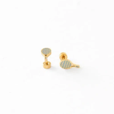 Pip Pop Kids'  Tennis Racquet Stud Earrings