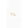 Pip Pop Thin Gold Hoop 8mm Earrings