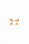Pip Pop Kids'  Usa Stud Earrings In Gold
