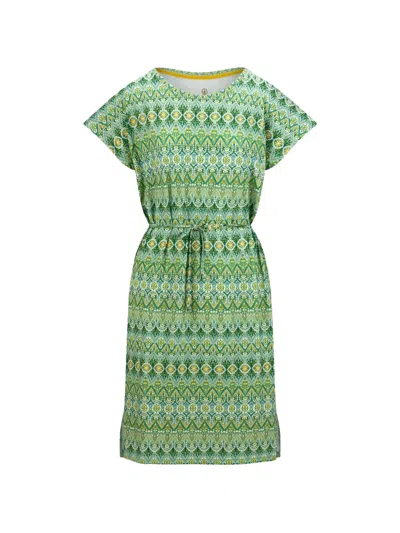 Pip Studio Ashanti Patterned Tie-waist Top In Green