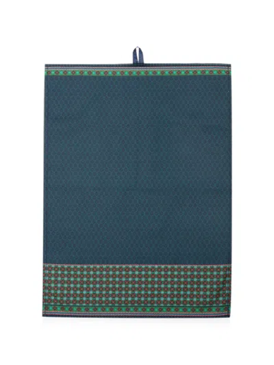 Pip Studio Berry Blues Geometric-print Tea Towels (set Of Two)
