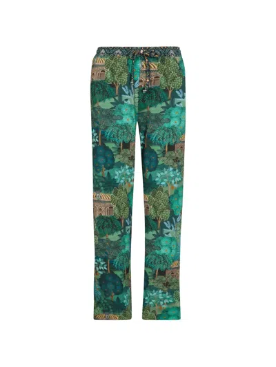 Pip Studio Cotton Pyjama Bottoms In Green