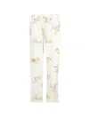 Pip Studio Drawstring Floral Trousers In White