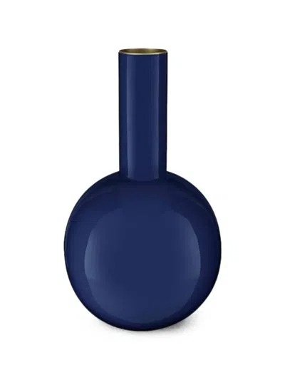 Pip Studio Enamel-finish Globe Vase In Blue