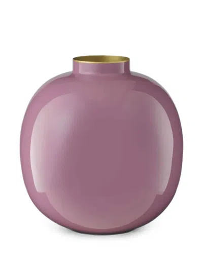 Pip Studio Enamelled Round Vase In Purple