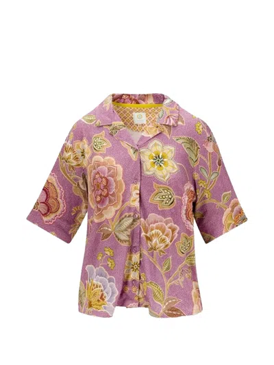 Pip Studio Flora Button-down Shirts In Purple