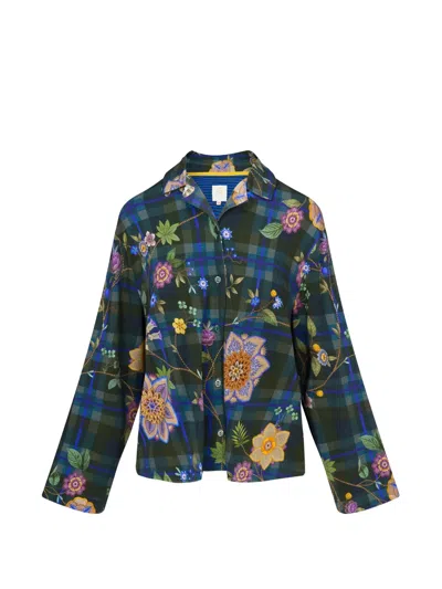 Pip Studio Floral Long-sleeve Shirt In Green