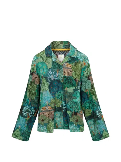 Pip Studio Floral-print Blouse In Green