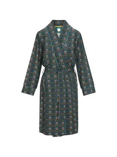 Pip Studio Floral-print Robe In Green
