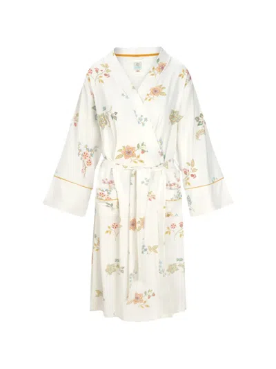 Pip Studio Floral Print Robe In White
