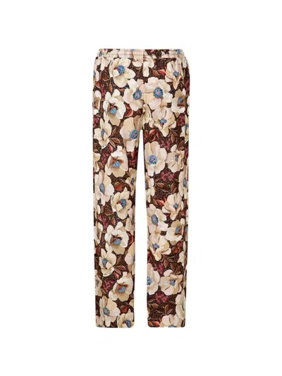 Pip Studio Floral Print Trousers Loungewear In Multi