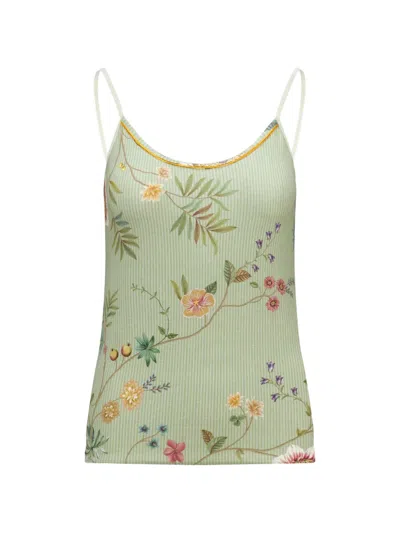 Pip Studio Floral Pyjama Top In Green