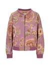 Pip Studio Floral Zip Jacket In Pink