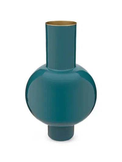 Pip Studio Glossy Bulbous Vase In Blue