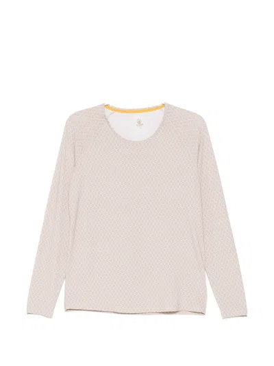 Pip Studio Leaf-print Raglan-sleeve T-shirt In Neutral