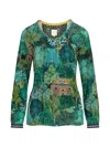 Pip Studio Long-sleeved Printed T-shirt In Green