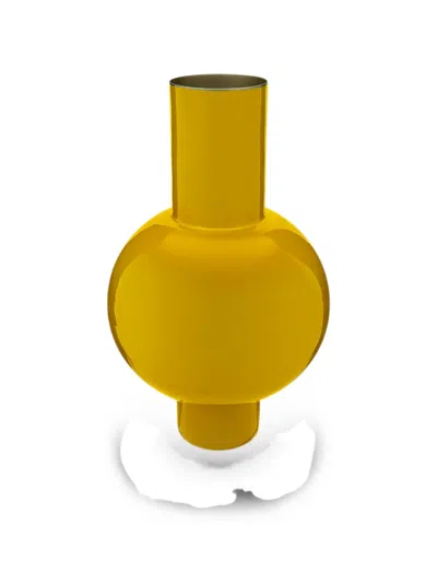 Pip Studio Metal Vase In Yellow