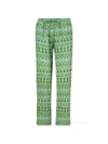 Pip Studio Patterned Drawstring Trousers In Green