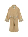 Pip Studio Patterned-trim Robe In Neutral