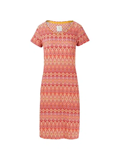 Pip Studio Printed Short-sleeve Nightdress In Pink