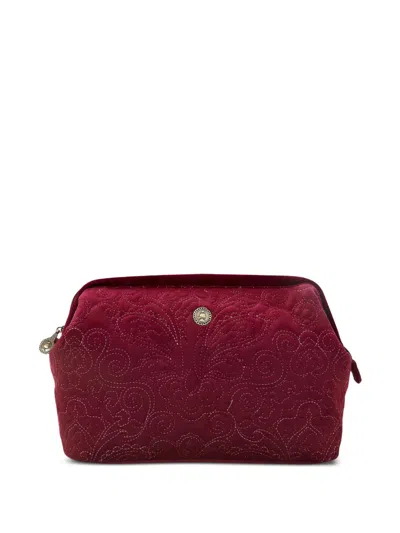 Pip Studio Quilted Embellishment Make-up Bag In Red