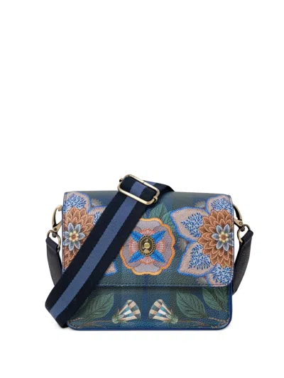 Pip Studio Small Fenna Floral-print Cross Body Bag In Blue