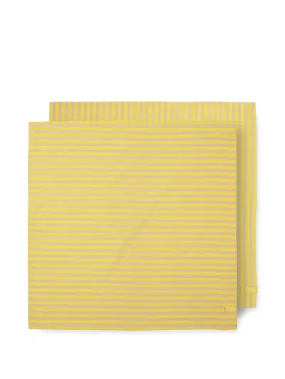 Pip Studio Striped Napkins (set Of Four) In Yellow