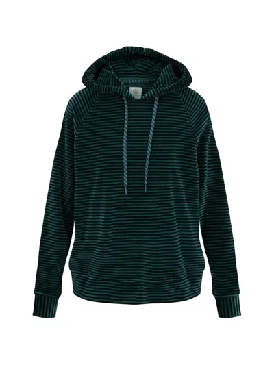 Pip Studio Tamari Striped Hoodie In Green