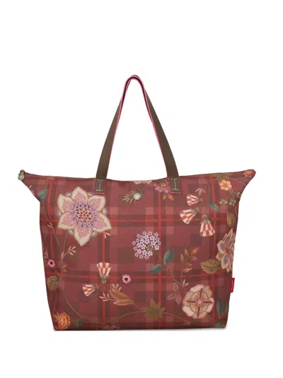 Pip Studio Tilda Floral Tote Bag In Red