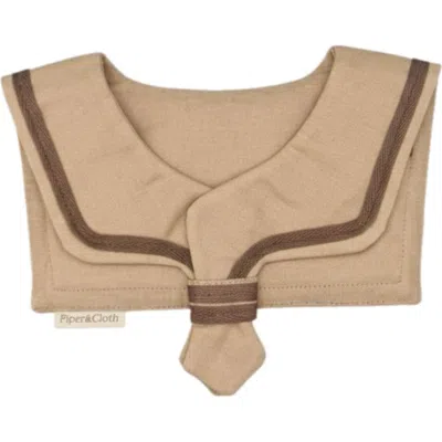 Piper&cloth Babies'  Sailor Collar In Brown