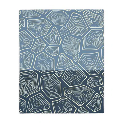 Piper & Fox Blue Tortoise Two-tone Velveteen Blanket