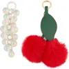 Piper & Jax Kids' 2-pack Cherry Pom Bag Charm Set