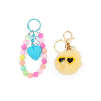 Piper & Jax Kids' 2-pack Sunnies Pom Bag Charm Set