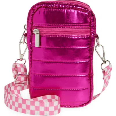 Piper & Jax Kids' Cellphone Crossbody Bag In Hot Pink