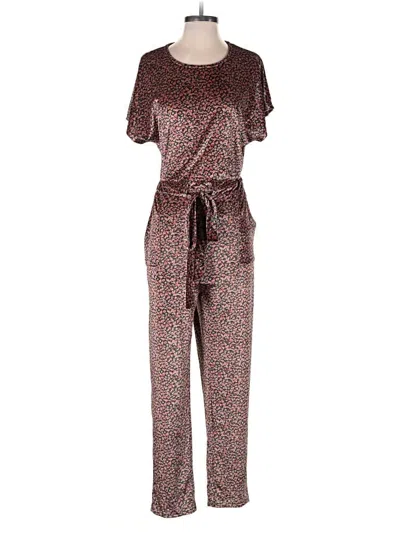 Pre-owned Piper & Scoot Jumpsuit In Brown