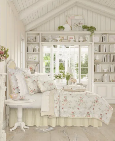Piper & Wright Amalia Cotton Bedskirt, California King In Rose