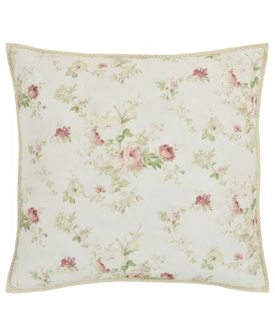 Piper & Wright Amalia Quilted Sham, European In Rose