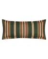 Piper & Wright Brittany Cotton Bolster Decorative Pillow, 15" X 30" In Green