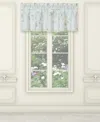 Piper & Wright Cassia Tuck Window Valance, 18" X 50" In Duck Egg