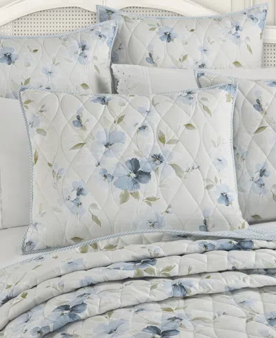 Piper & Wright Cecelia Quilted Sham, Standard In Blue