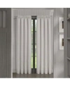 Piper & Wright Cherry Blossom Window Panel Pair, 50" X 84" In Grey